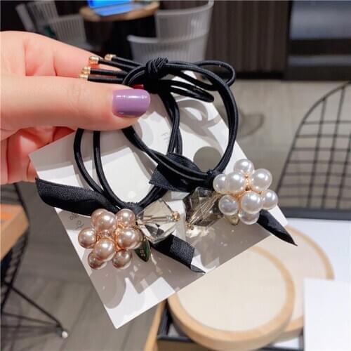 Fashion Women Twinkle Elastic Hair bands Girl Headband Fashion Rhinestone hairband Hair Accessories Hair Rope Ponytail new years