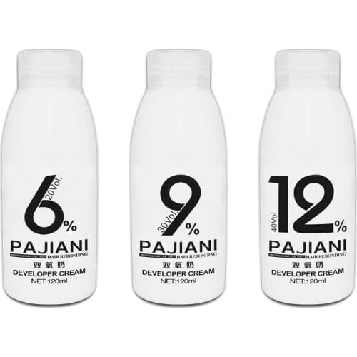 Dioxygen Milk Hair Color Cream Bleaching Powder Creme Developer Odorless H2o2 Oxidant 20vol 30vol 40 Vol 100ml