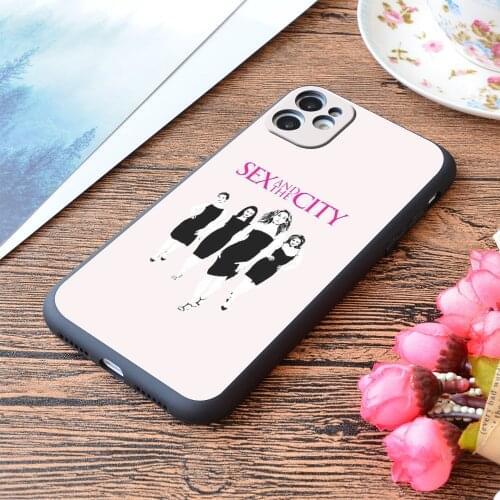 For iPhone Sex And The City Print Soft Matt Apple iPhone Case
