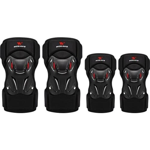 Motorcycle Knee Pads Riding Safe Comfortable Adjustable Strap Elbow Pads Bicycle Motocross Snowboard Sports Support Protector