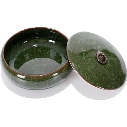 Portable travel storage box Crackle Ceramic Tea jar Kitchen bar supplies Sealed cans Vintage Storage box