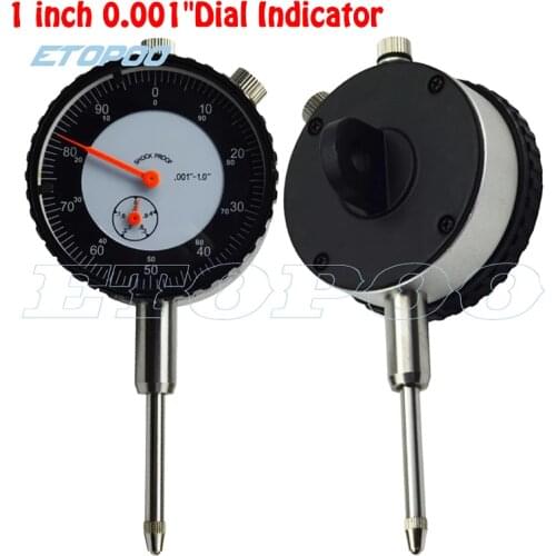 Shock proof 1 inch indicator 0.001" inch dial indicator 0-0.5" Dial Gauge Micrometer Precision Tools