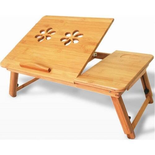 Dissipate Heat Laptop Table Bamboo Adjustable Minimalism Computer Bed Folding Creative Tables Exquisite Flexible Home Furniture