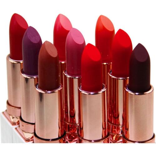 Luxury Charm Lipstick Diamong Cutting Discoloration Hydrating Velvet Easy To Color Waterproof Long Lasting Makeup