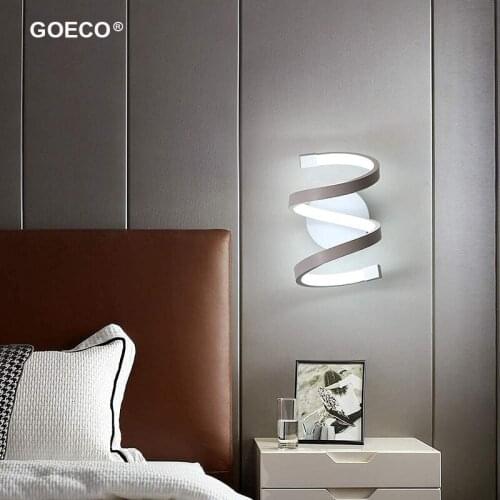 Modern Led Wall Light Nordic Spiral Wall Lamp Living Room Bedroom Dining Room Bedside Corridor Sconce Lighting Fixture 220v