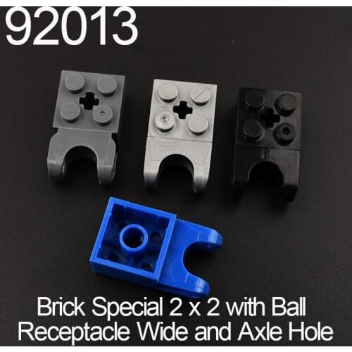 10pcs 92013 62712 57910 High-tech building block Brick Special 2 x 2 with spherical socket width and axle hole parts MOC
