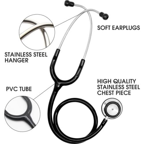 Professional Dual Head Doctor Stethoscope Heart Lung Cardiology Stethoscope Medical Doctor Medical Medical Equipment Device