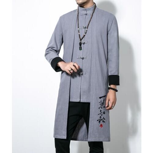 Traditional Chinese Clothing For Men Asian Clothes Kung Fu Shirt Oriental Robe Tang Suit Chinese Traditional Costum 10606