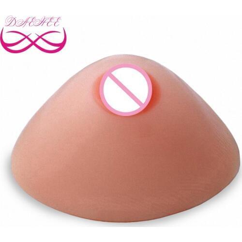 Triangle Shape 1400G/Pair E Cup Soft Fake Silicone Breast Forms Boobs Tit Chest Enhancers Bust For Crossdresser Drag Queen Men