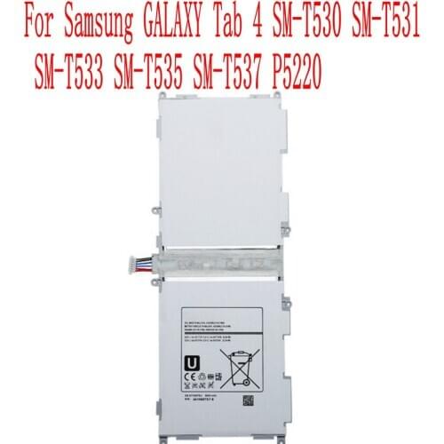 High Quality 6800mAh EB-BT530FBE Battery For Samsung GALAXY Tab 4 SM-T530 SM-T531 SM-T533 SM-T535 SM-T537 P5220 Cell Phone