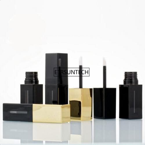 100pcs 5ML Empty Square Cosmetic Liquid Lipstick Storage Bottle DIY Plastic Lip Gloss Tube High-end Lipgloss Tube F2193