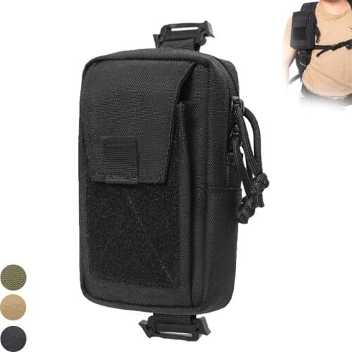 1000D Tactical Molle Pouch Military Moible Phone Bag Case Belt Waist Pack EDC Tool Accessory Bag for Hunting Camping