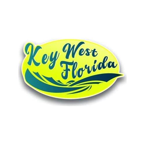 Car sticker Key West Vinyl Decal Sticker Travel Explore Adventure Camping Fishing Hike 2 Pack Car windows laptop stickers20*11cm