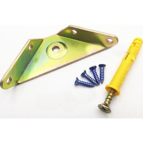 Thickening Wall Cupboard Hanger Code Three Sides Fixed Angle Iron Corner Brackets Furniture Fittings 4pcs