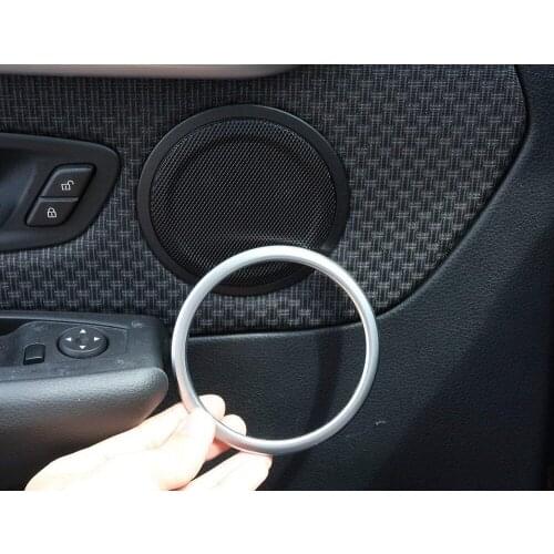 ABS Chrome Car Door Speaker Ring Trim Sticker 4pcs For BMW X1 F48 2016