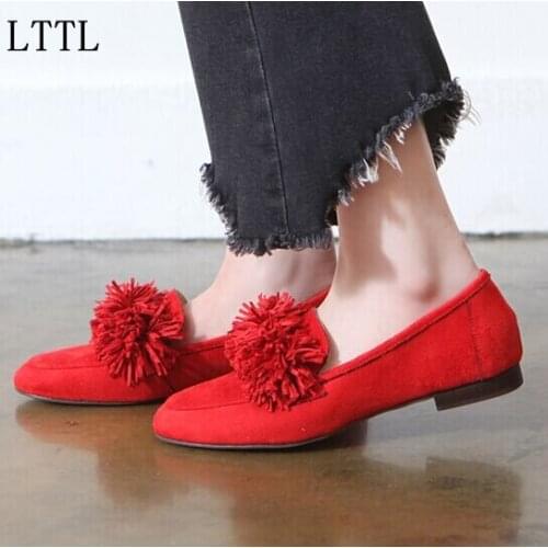 LTTL Espadrilles Women Tassels Suede Flats Loafars Fringed Flat Shoes Woman Causual Creepers Chaussures Femme 2017 New Arrival