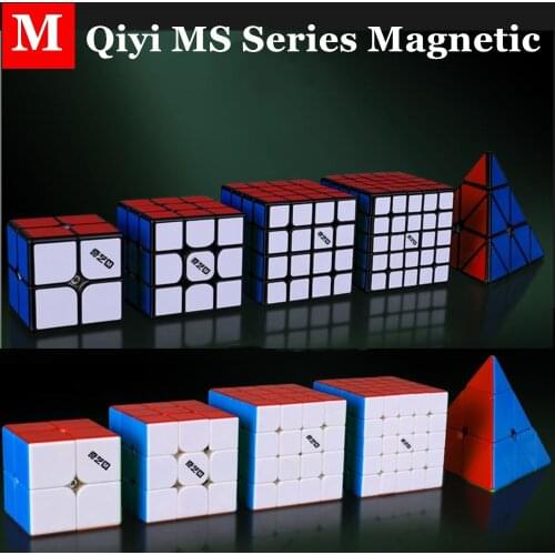 [JUDY ] Qiyi MS Series Magnetic 2x2x2 3x3x3 Magic 4x4x4 5x5x5 Speed 2x2 3x3 Pyramid 4x4 Cubo Magico 5x5 Puzzle Cube