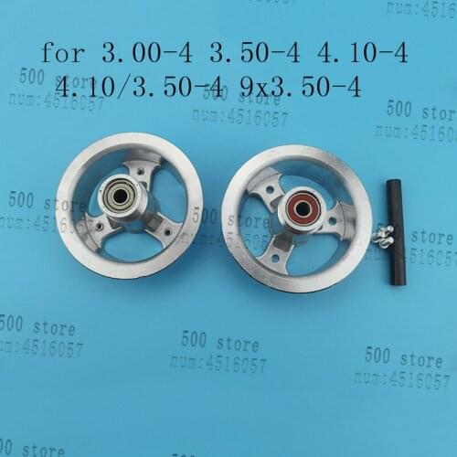 3.00-4 3.50-4 4.10-4 4.10/3.50-4 9x3.50-4'' aluminum wheel hub 4''rims for Electric scooter 49cc Mini Quad Dirt Bike ATV Buggy