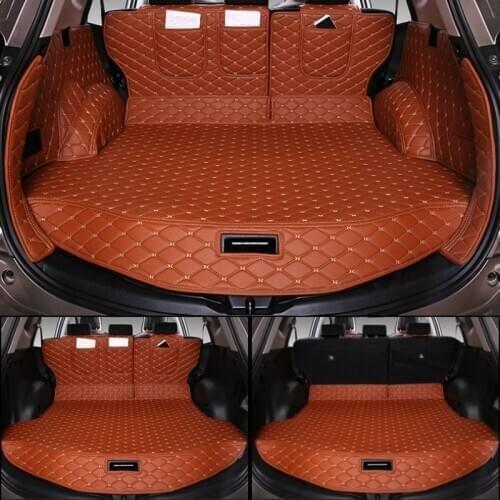 Special 3D No Odor Waterproof Boot Carpets Cargo Liner Rugs Full Set Car Trunk Mats for 2016-2019 Year Toyota RAV4