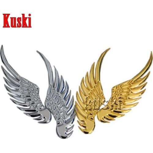 Metal 3D Wings Car Styling Sticker For Renault Duster Megane 2 3 Logan Captur Citroen C4 C5 C3 Saab 9-3 Accessories Car-Stylng