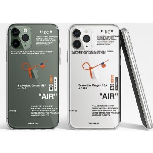 Fashion trend off soft case for iphone 12 MINI 11 pro x xs max xr 8 7 6 6s plus SE 2 Clear silicone phone cover coque funda capa