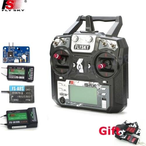 Original Flysky FS-i6X 10CH 2.4GHz AFHDS 2A RC Transmitter With FS-iA6B FS-iA10B FS-X6B FS-A8S Receiver For Rc Airplane