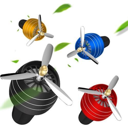Air Freshener Little Tree Fashion Car Outlet Aromatherapy Propeller Air Freshener Vent Clip Solid Perfume Diffuser Car Parfum