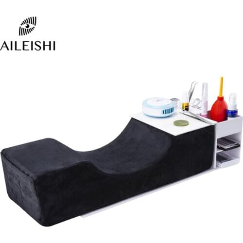 Lash Pillow Neck Support Eyelash Shelf Set Soft Grafting Eyelashes Memory Foam Eyelash Extension Pillow Makeup Salon With Pocket