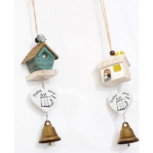 Owl house resin bell lovely wind bell China Wind Business Gifts adornment, childrens girls, birthday gifts