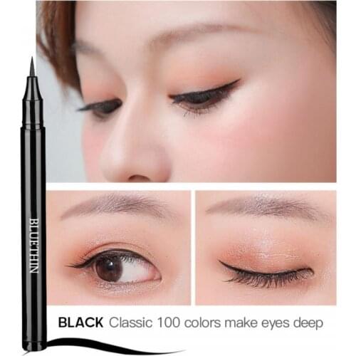 Professional Black Eyeliner Waterproof Quick-drying Pen Long-lasting Not Blooming Liquid Eyeliner Smooth Makeup Maquillaje TSLM2