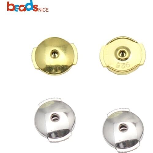 Beadsnice 925 Sterling Silver Push Backs Push Backs Tiny Safty Replacement Earring Back 37480