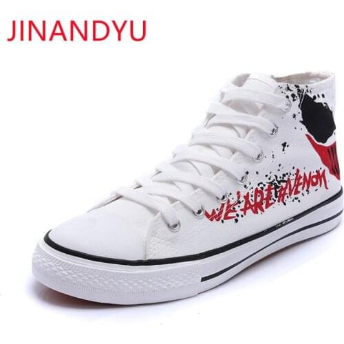 High Top Sneakers Casual Canvas Shoes Lace-up Fashion Youth Streetwear Black White Sports Shoes for Male New Breathable Sneaker