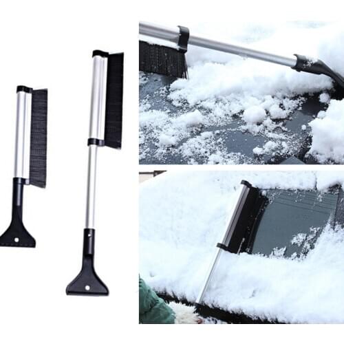 1 Pcs Multi-Used Car Snow Shovel Extendable Automobile Snow Removal Brush Frost Windshield Cleaning Tools Auto Exterior Supplies