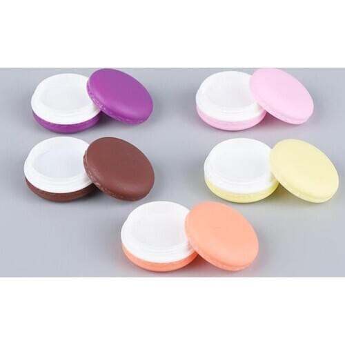 1Pc Makeup Organizer Mini Macaron Travel Bag Storage Coin Box Lovely Candy Color Case Carrying Pouch Jewerly Boxes Plastic