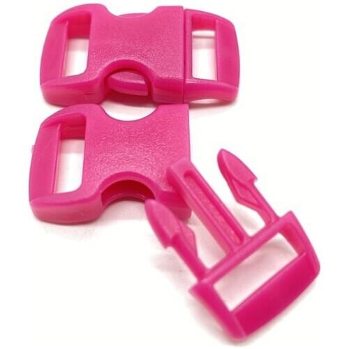 10Pcs 3/8" 10mm Side Release Buckle Curved Parachute 550 Paracord Bracelet DIY Dog Collar Strap Webbing Outdoor Camp #11