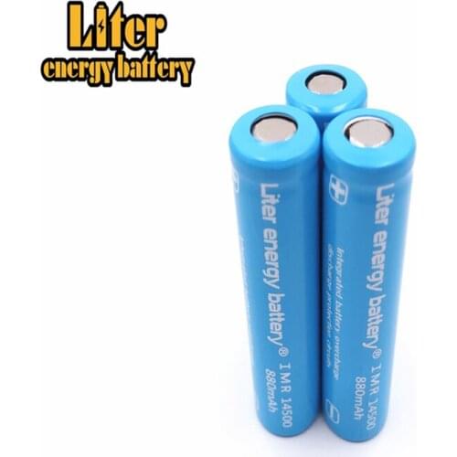 20pcs Liter Energy Battery 3.7v 880mah Icr 14500 Li-ion Rechargeable Battery With Safety Relief Valve + Battery Storage Box