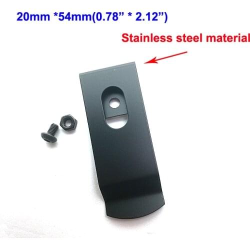 5pcs 0.78" *2.12"(20mm *54mm )Stainless steel Metal Spring Belt Holster Sheath Clip for Kydex with screws