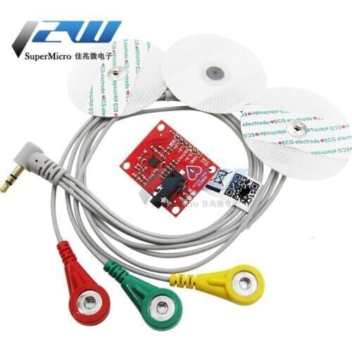 AD8232 Ecg module, ecg measurement module, ecg heart pulse monitoring sensor module, Diy kit