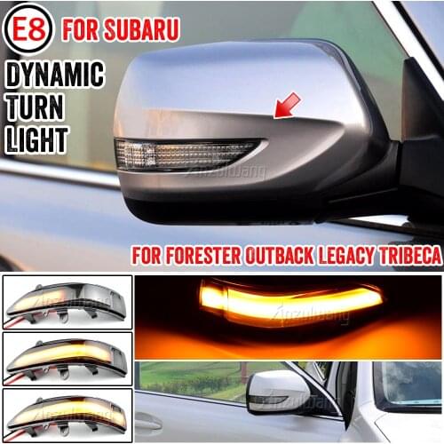 Car LED Dynamic Turn Signal Lights For Subaru Forester Tribeca Side Mirror Blinker Indicator For Subaru Outback Legacy 2008-2011