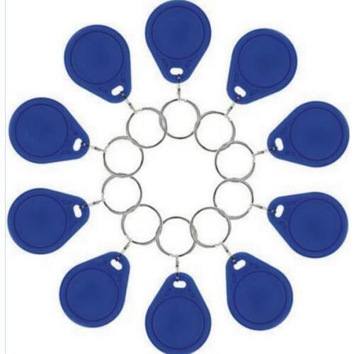 Free shipping 50pcs F08 RFID 13.56Mhz IC Tag Token IC cards F08 key fobs Contactless IC Card FM1108 Passive card