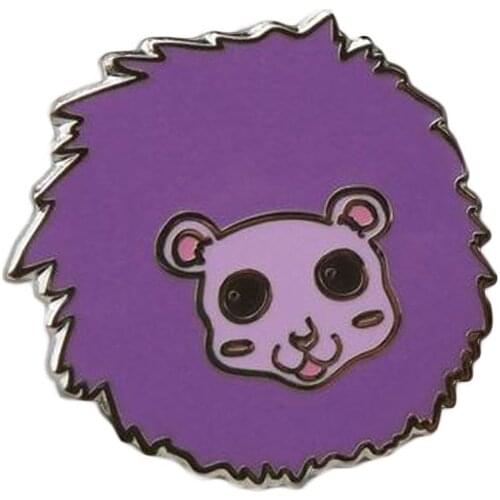 Wizarding World Purple PygmyPuff Inspired Brooch For Fans Collection Cartoon Badge
