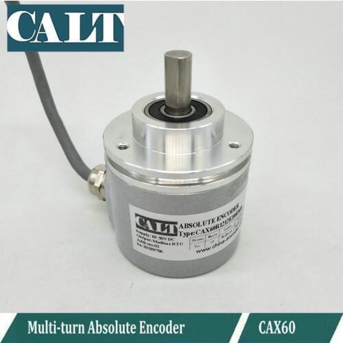 CALT 4096 Magnetic encoder 12 bit each lap Modbus RTU multiturn absolute rotary encoder CAX60R1212E10RMB