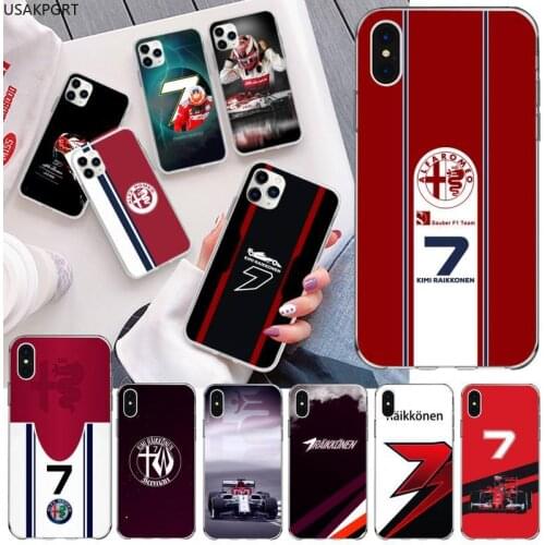 Kimi Raikkonen KR7 Phone Case For iphone 12 11 Pro Max Mini XS Max 8 7 6 6S Plus X 5S SE 2020 XR Silicone Soft Cover