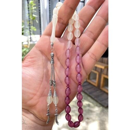 Color Filtration with Cat 'S Eye Prayer Beads 7x11mm Guages Color Filtration Glow in the dark Fluorescent Cat 'S Eye Rosary