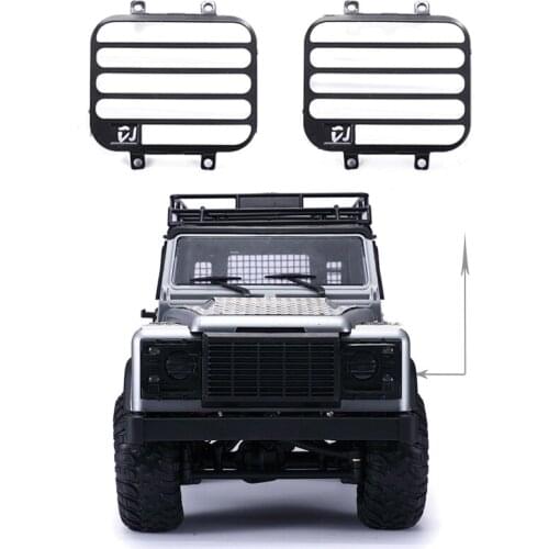 DJC 1/12 MN-D90 Defender Metal Front Headlight Guards Kit RC4WD Crawler Car Upgrade Spare Parts Accessories RC 자동차 장난감