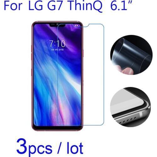 For LG G7 ThinQ smartphone LCD protection film,3pcs/lot Soft Screen Protectors Clear/matte/Nano Explosion-Proof Protective Films