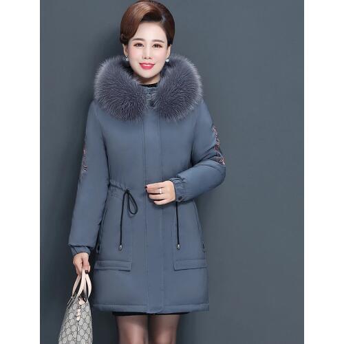 Elegant women New mother winter down jacket cotton padded female coat winter jacket middle-aged womens fashion jacket XL-5XL