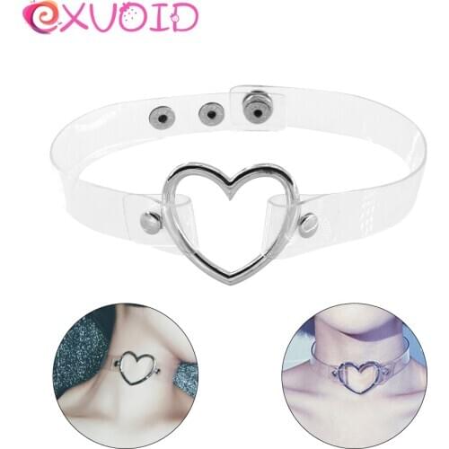 EXVOID Halloween Party Cosplay BDSM Bondage Leather Slave Restraint Sex Toy For Women Men Fetish Heart Neck Collar Adult Game