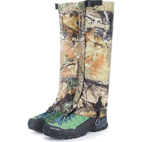 High Leg Gaiter Shoes Cover Waterproof Skiing Hiking Camping Gaiters Camouflage Outdoor Snow Boots Cover Foot Protector Gaiter