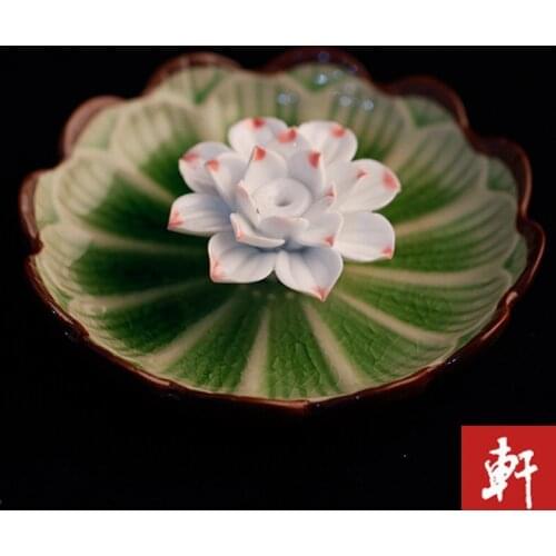 Ceramic fragrance incense coil plug plug ice cracked Crystal Tibetan incense joss sticks of incense and incense Lotus censer